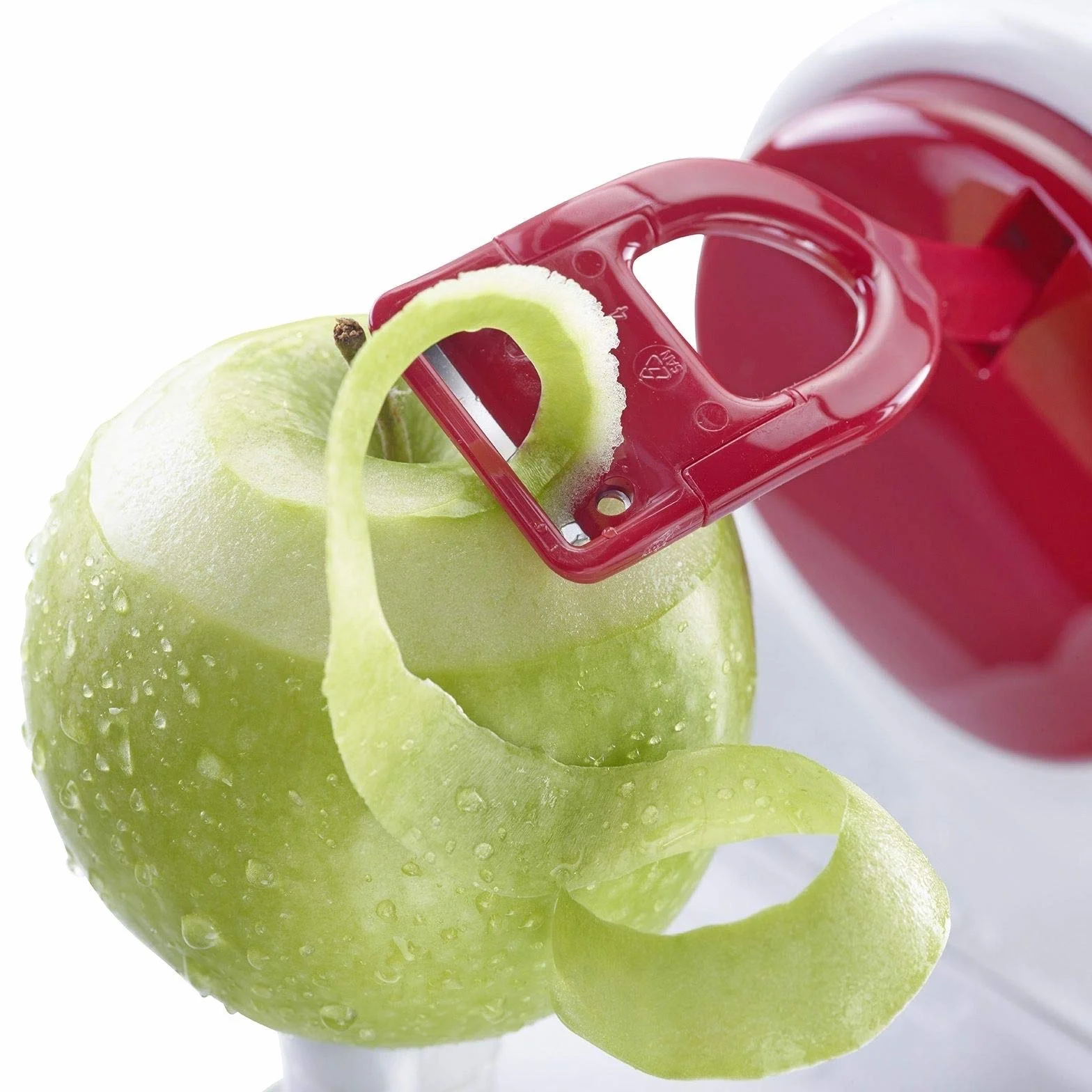 Westmark Máquina peladora de manzanas, Plástico/Acero inoxidable, Blanco/Gris oscuro/Rojo
