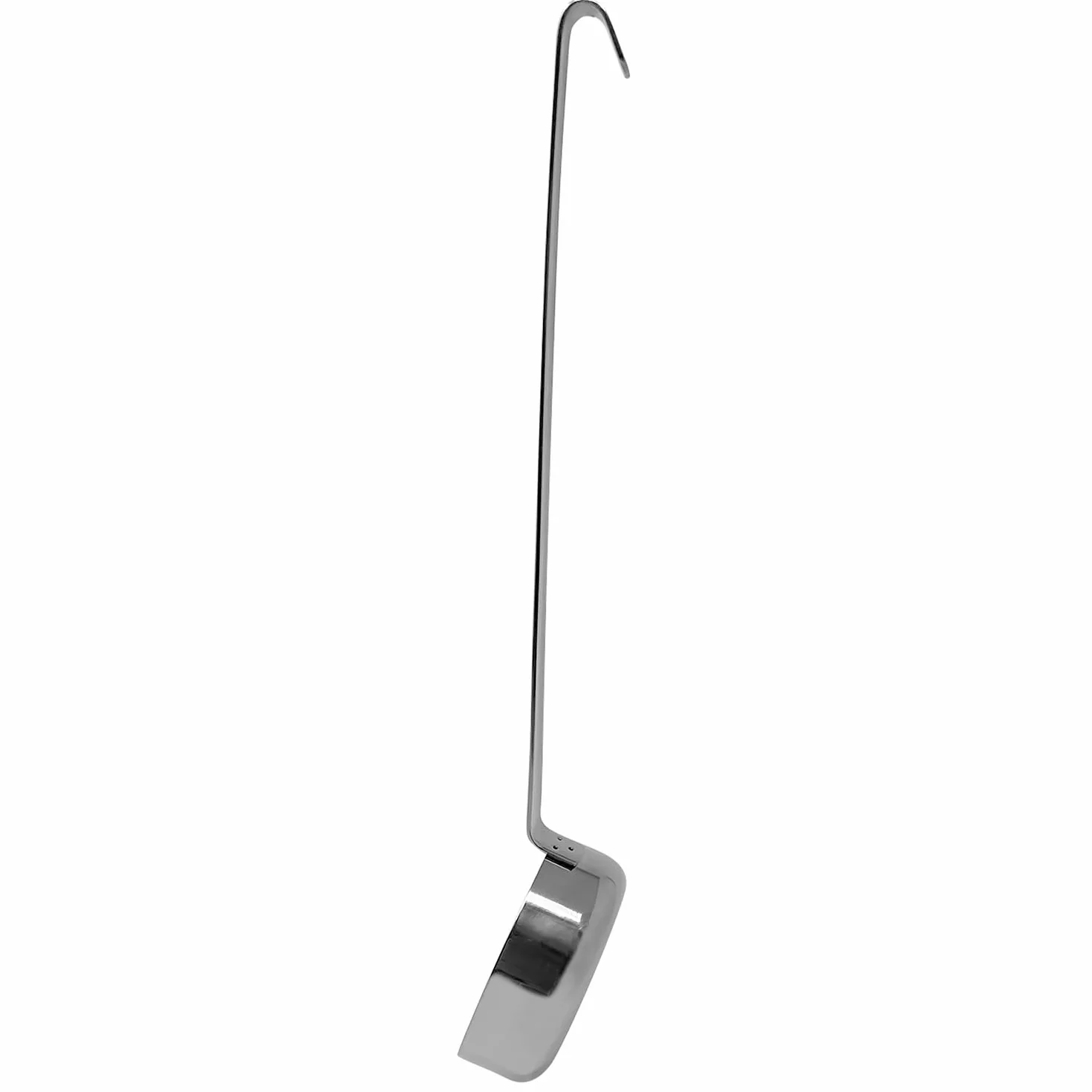 Norpro Cucharón de Sopa de Fondo Plano de Acero Inoxidable, Capacidad de 3 Onzas