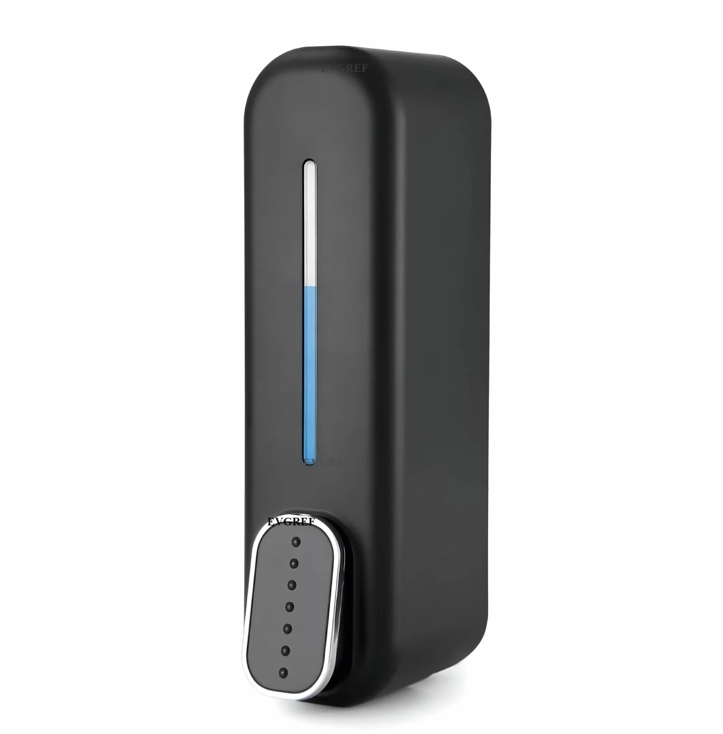 EVGREF® Dispensador de jabón líquido 352 ml (negro) (juego de 1), plástico