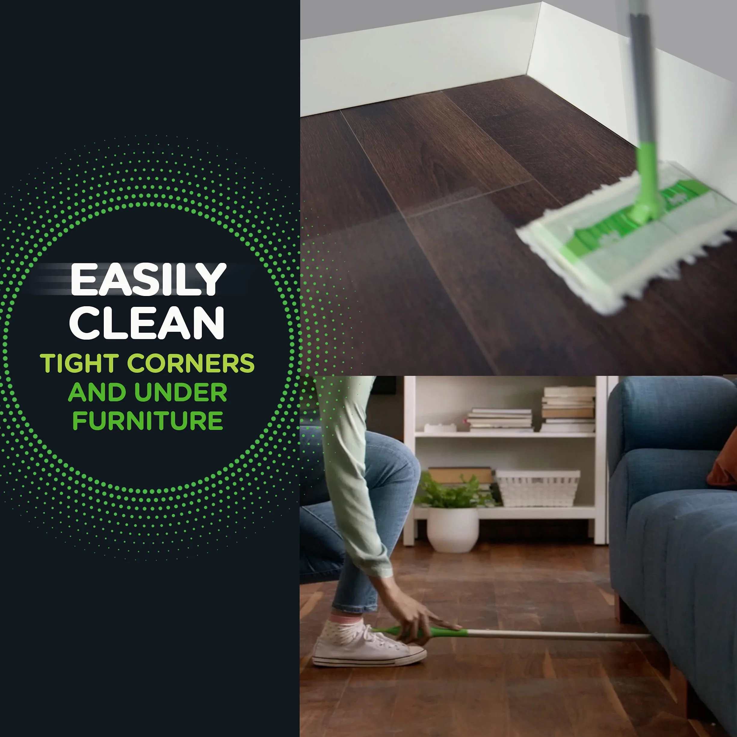 Swiffer Barredora de repuesto de tela seca multisuperficie para barrido y limpieza de pisos, 20 unidades
