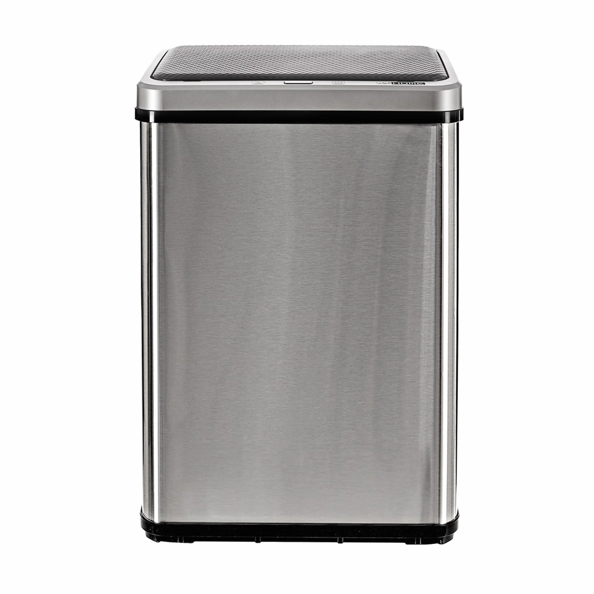 Well Home MOBILIARIO & DECORACIÓN Cubo de Basura Inteligente SIN Patas con Apertura automática y Contacto Manual de 40L, Alto: 55,5 (x35,5x26), Gris.