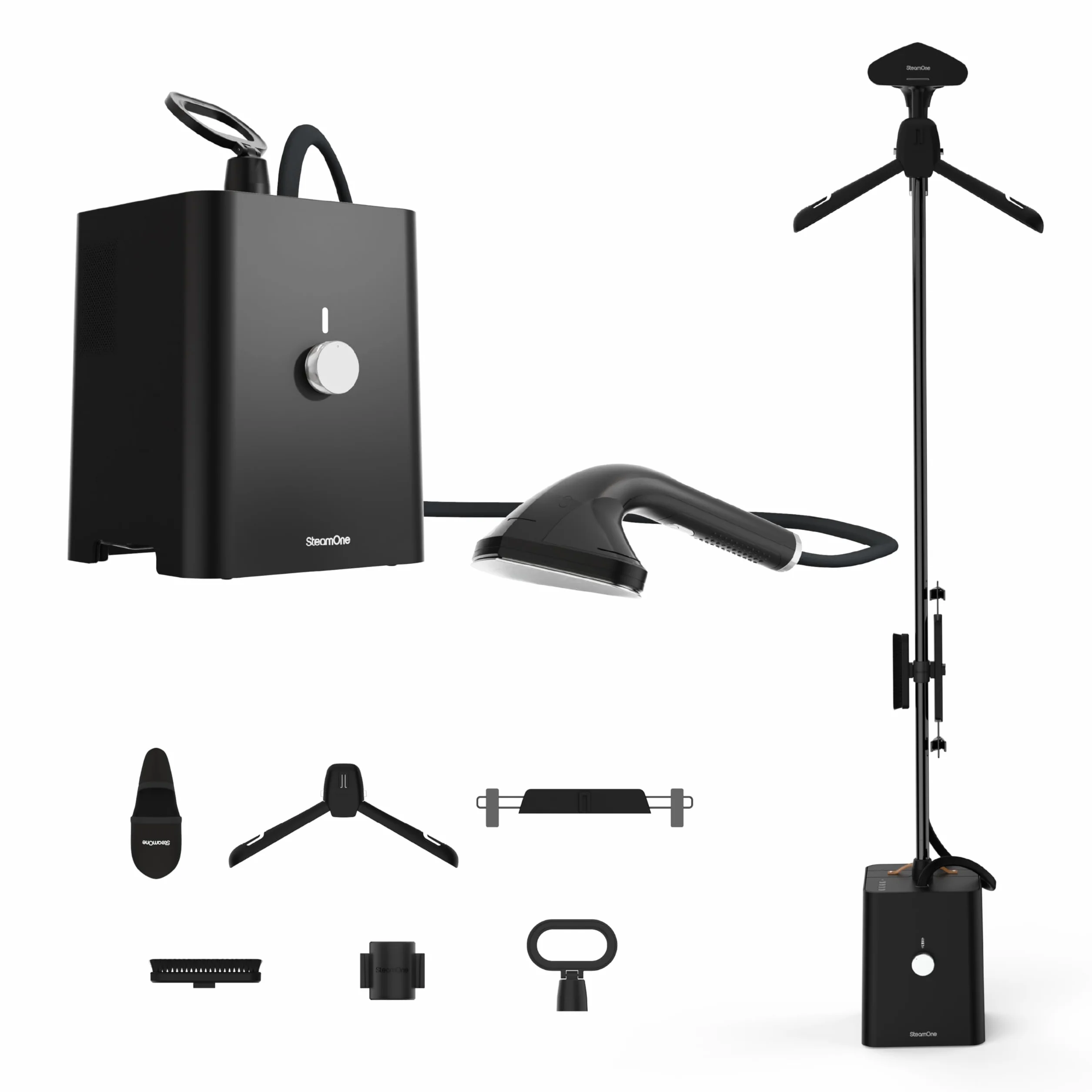 STEAMONE - Plancha de vapor profesional 2900 W, 125 g/min, 10 bares - Vertical y horizontal, Autonomía de 90 min (2500 ml) - Elimina el 99,99% de las impurezas - Lista en 120 s - SteamCube