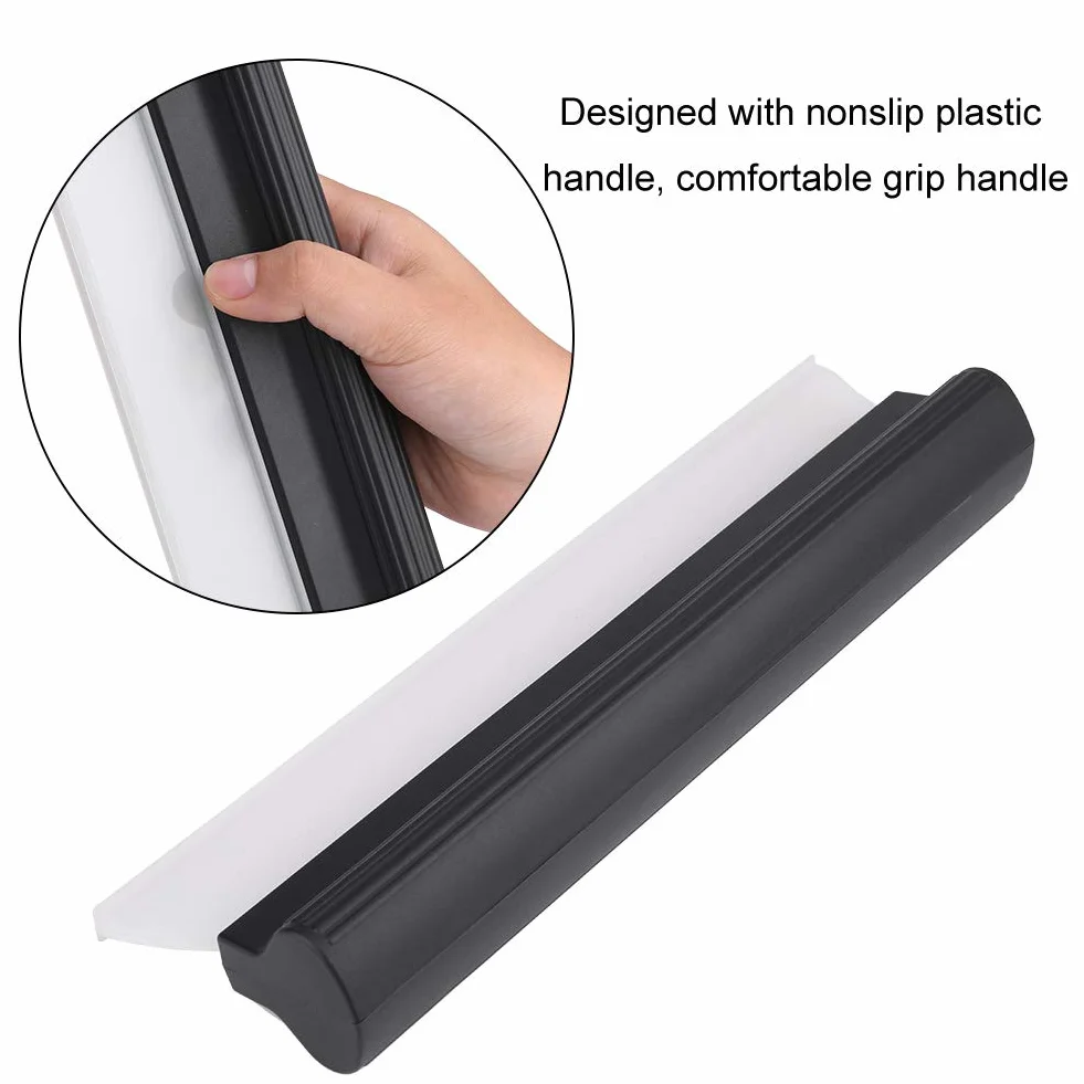 Escobilla de Goma para Coche, Escurridor de Silicona con Barra en T, Raspador Limpiaparabrisas