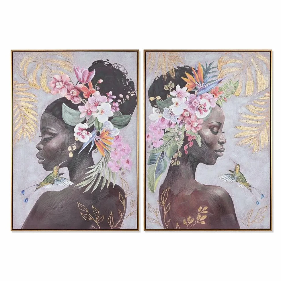 Molduras para Cuadros de la Marca Modelo Cuadro Colonial Africana 70 x 3,5 x 100 cm 70 x 3,5 x 100,5 cm (2 Unidades)
