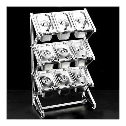 Estante de almacenamiento de cocina expandible con estante, organizador versátil para condimentos, especias y dispensación de alimentos, ideal para bufés de cocina y espacios limitados