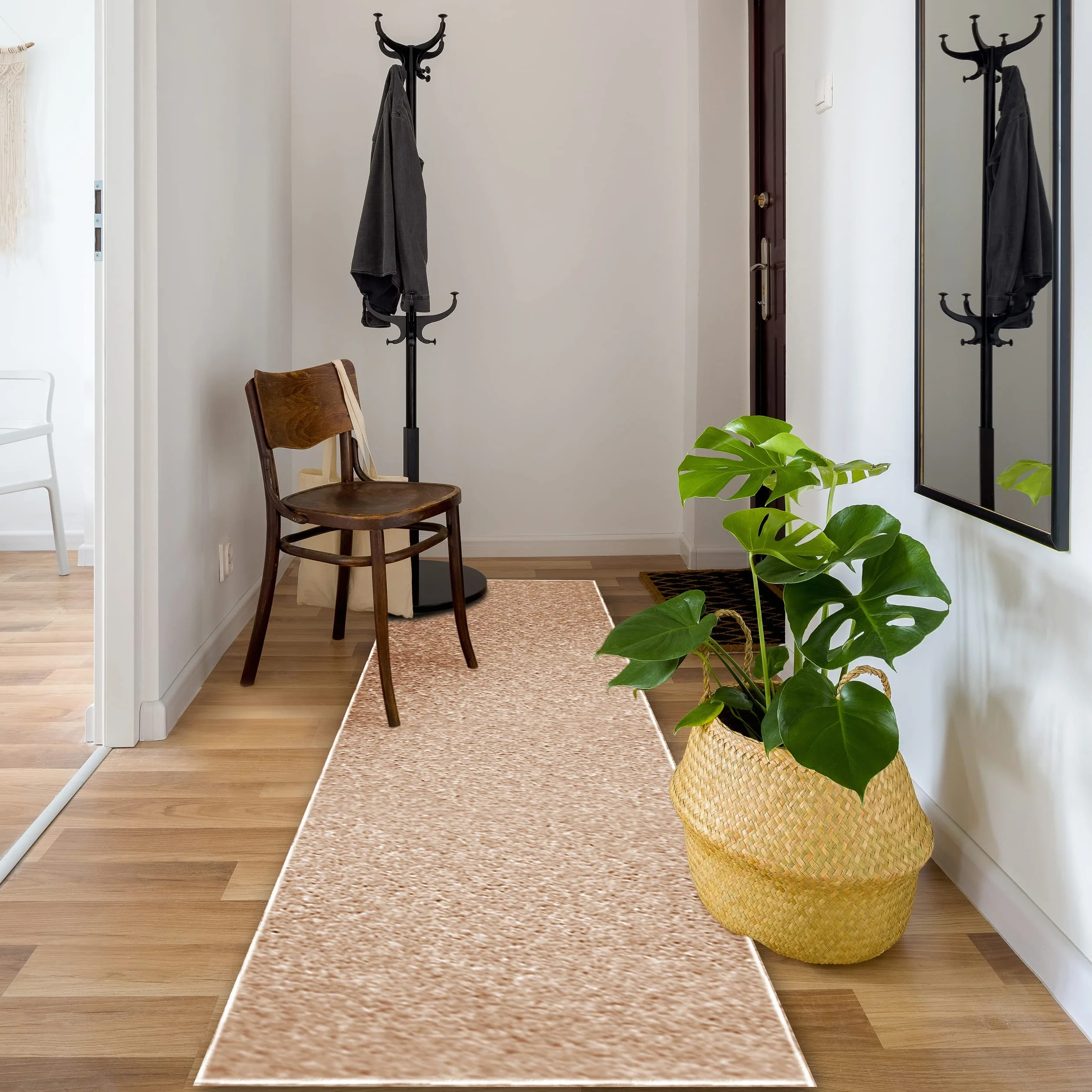 rugsx Alfombra de Pasillo Eton Beige 80x500 cm