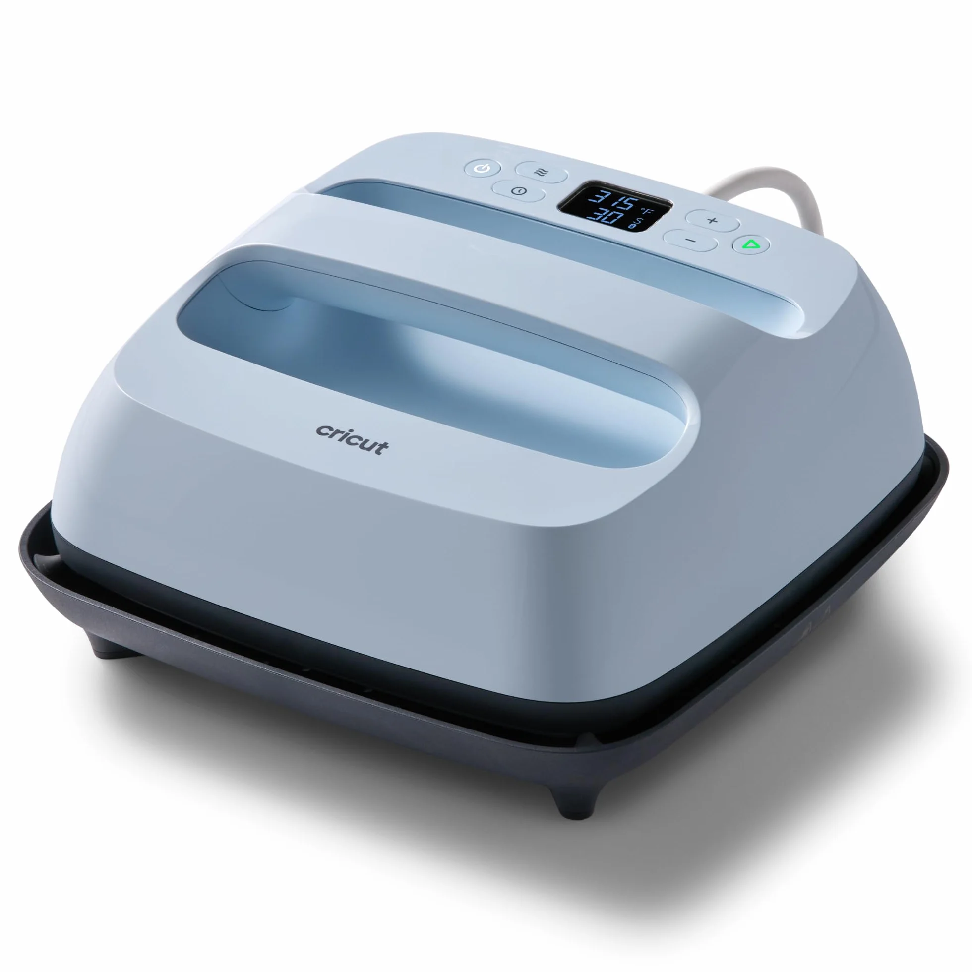 Cricut EasyPress 3 - Prensa de calor inteligente con Bluetooth, para camisetas, cojines, bolsas y más, placa de calor con revestimiento cerámico para control preciso de la temperatura (23 x 23 cm)