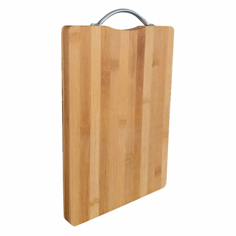 Tabla de Cortar de bambú Natural para Cocina y hogar, Rectangular, con asa, para Carne y Verduras. Los Mejores Accesorios de Cocina.