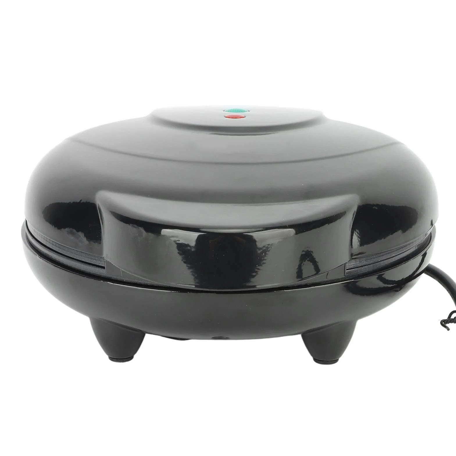 Asixxsix Donut Maker, 1000W Antiadherente Superficie Mini Donut Maker Máquina de Doble Cara de calefacción eléctrica Doughnut Maker, Hace 7 Donuts, para niños Desayuno Aperitivos postres (Negro)