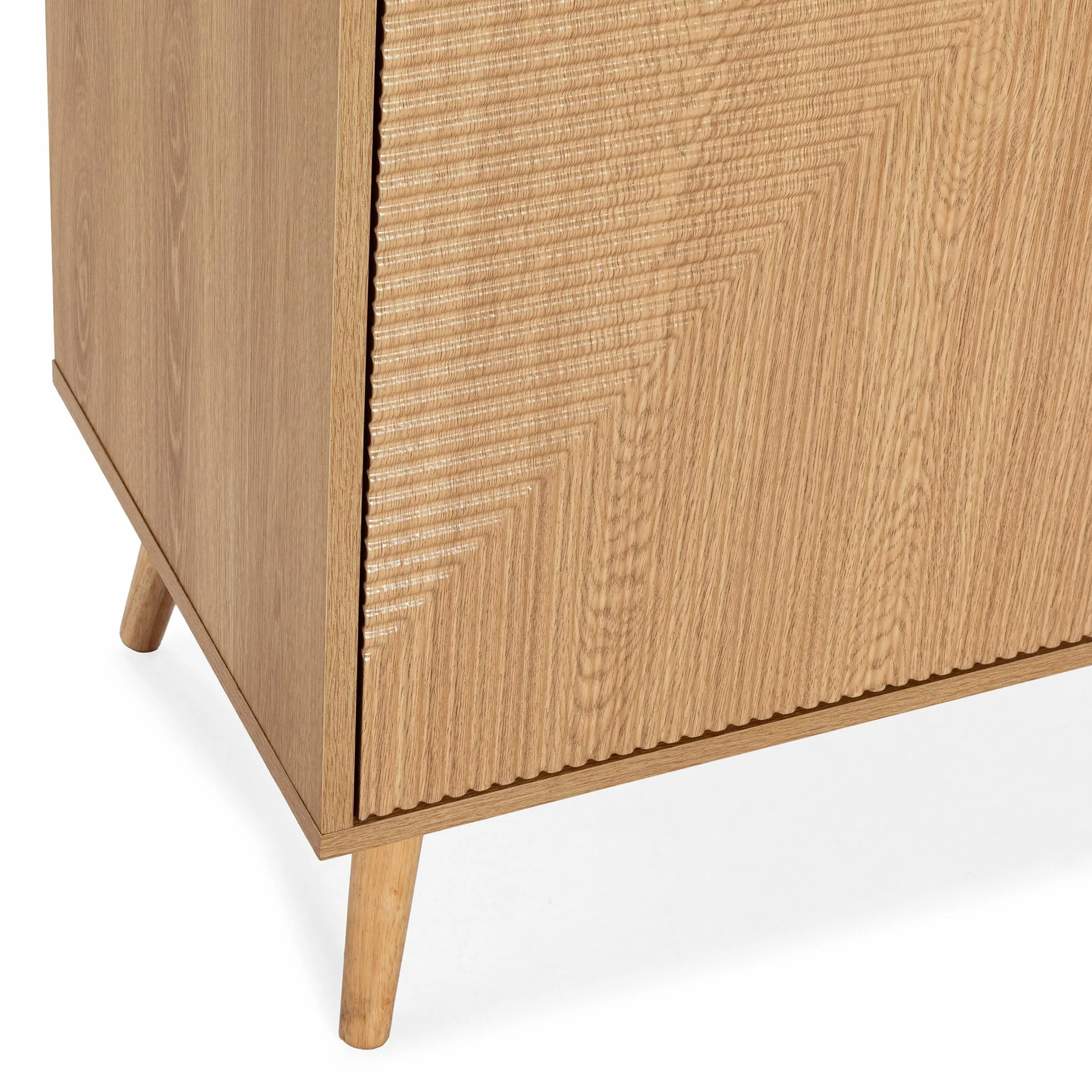 HOMN LIVING Aparador Telmo 3 Puertas Roble 120 cm