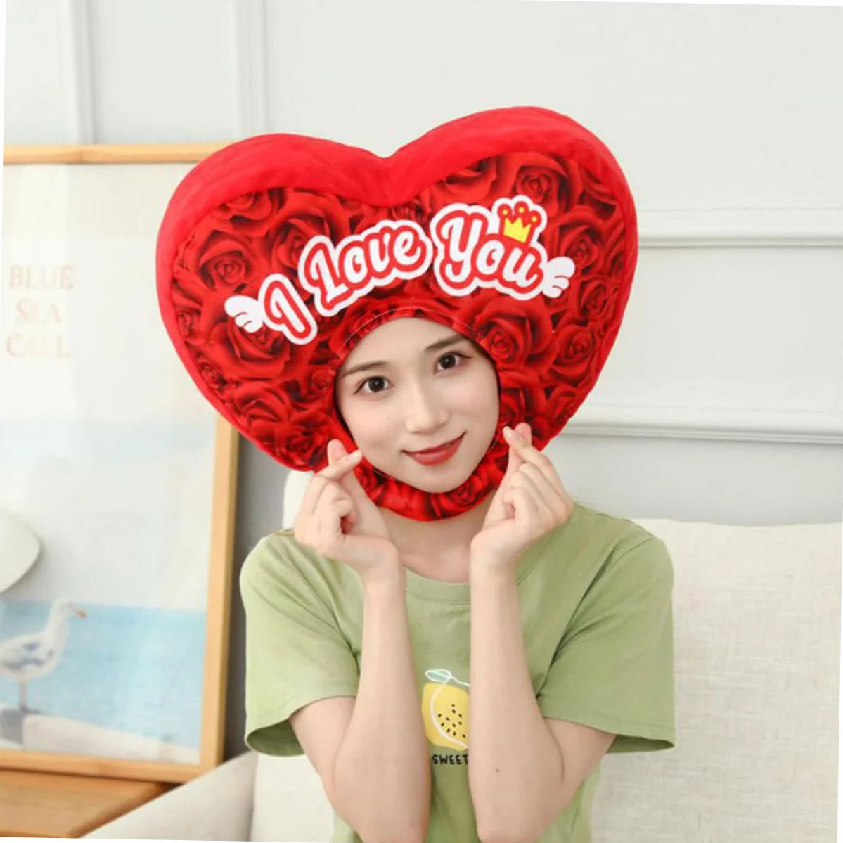 Amosfun Tocado De Cosplay Diseño De Corazón Sombrero De Fiesta para Accesorios De Foto