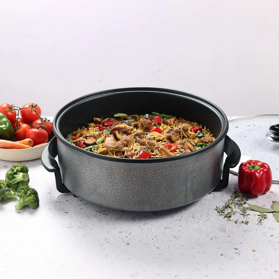 Orbegozo PZ 4211 Olla eléctrica 42 cm 1500W 6L Tapa de cristal