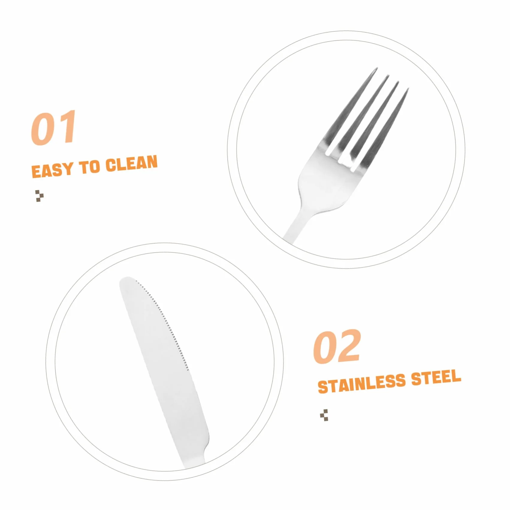 Juego de Cubiertos de Fiesta 20 Piezas de Acero Inoxidable Plata | Uso Versátil Diseño Creativo y Elegante , Agarre Cómodo en Reuniones Familiares y Restaurantes de Hotel