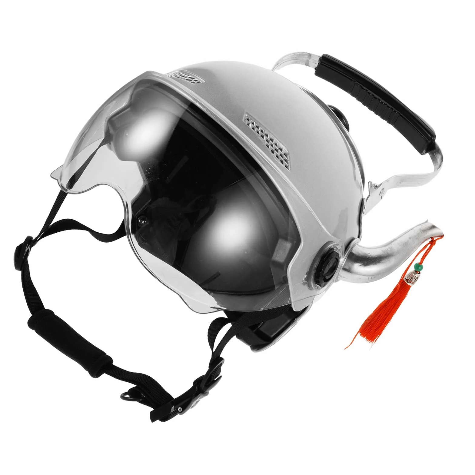 GALPADA Sombrero Divertido Forma de Tetera para Adultos, Casco Creativo de Abs y Acero Inoxidable, Accesorio Fotográfico para Creadores de Contenido y Festivales de Música