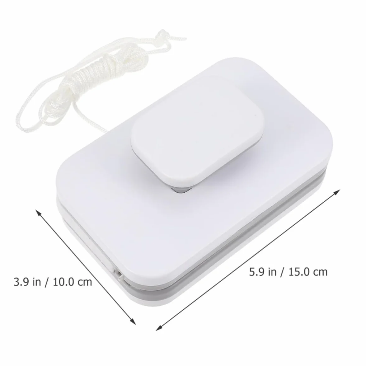 Limpiacristales Magnético Doble Cara para Ventanas de Difícil Acceso, Herramienta Limpiadora de Ventanas Fácil de Usar Diseño Desmontable y Material Abs y Silicona
