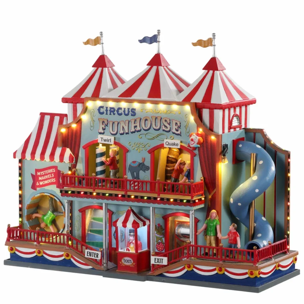 Lemax- Carnival - Sights & Sounds: Circus Funhouse - (05616-UK), Multicolor