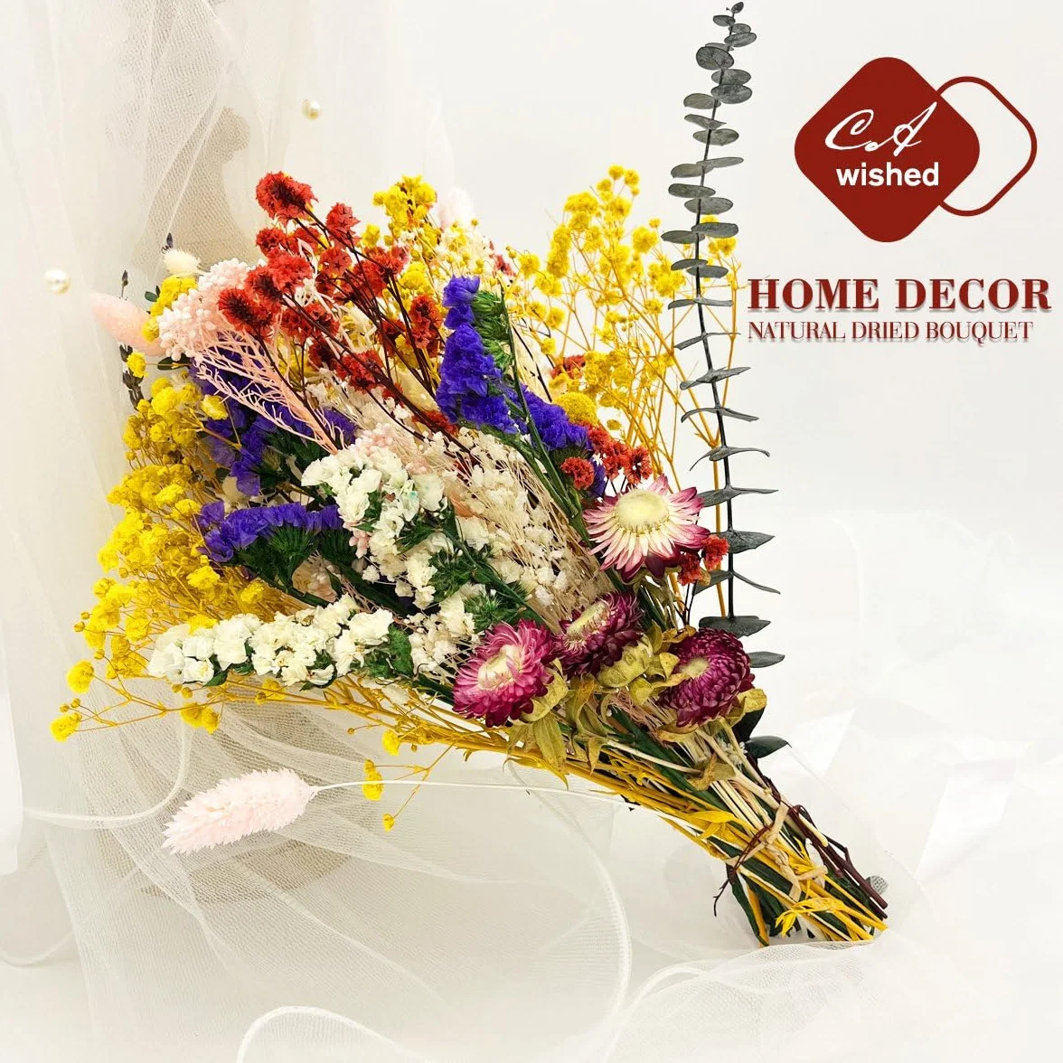 Flores Secas Naturales y Preservadas Conjunto 32 Pcs para Decoracion Ramos DIY Arreglos Florales Boda Hogar