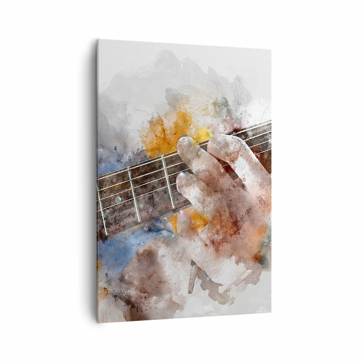 ARTTOR Cuadro Decorativo 70x100 cm Moderno Vertical Cultura Personas - 3448 | Guitarra Música Cuadro sobre Lienzo Grande Arte mural Decoración del Hogar Salón Dormitorio Cocina Cuadros de Pared