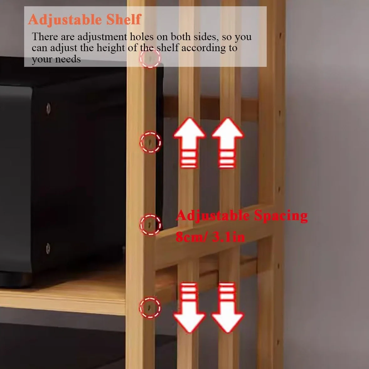 Soporte multimedia independiente de nivel para sala de estar, estantería moderna de audio y vídeo para el hogar, oficina, componentes estéreo, equipo electrónico abierto, accesorios de TV, estante