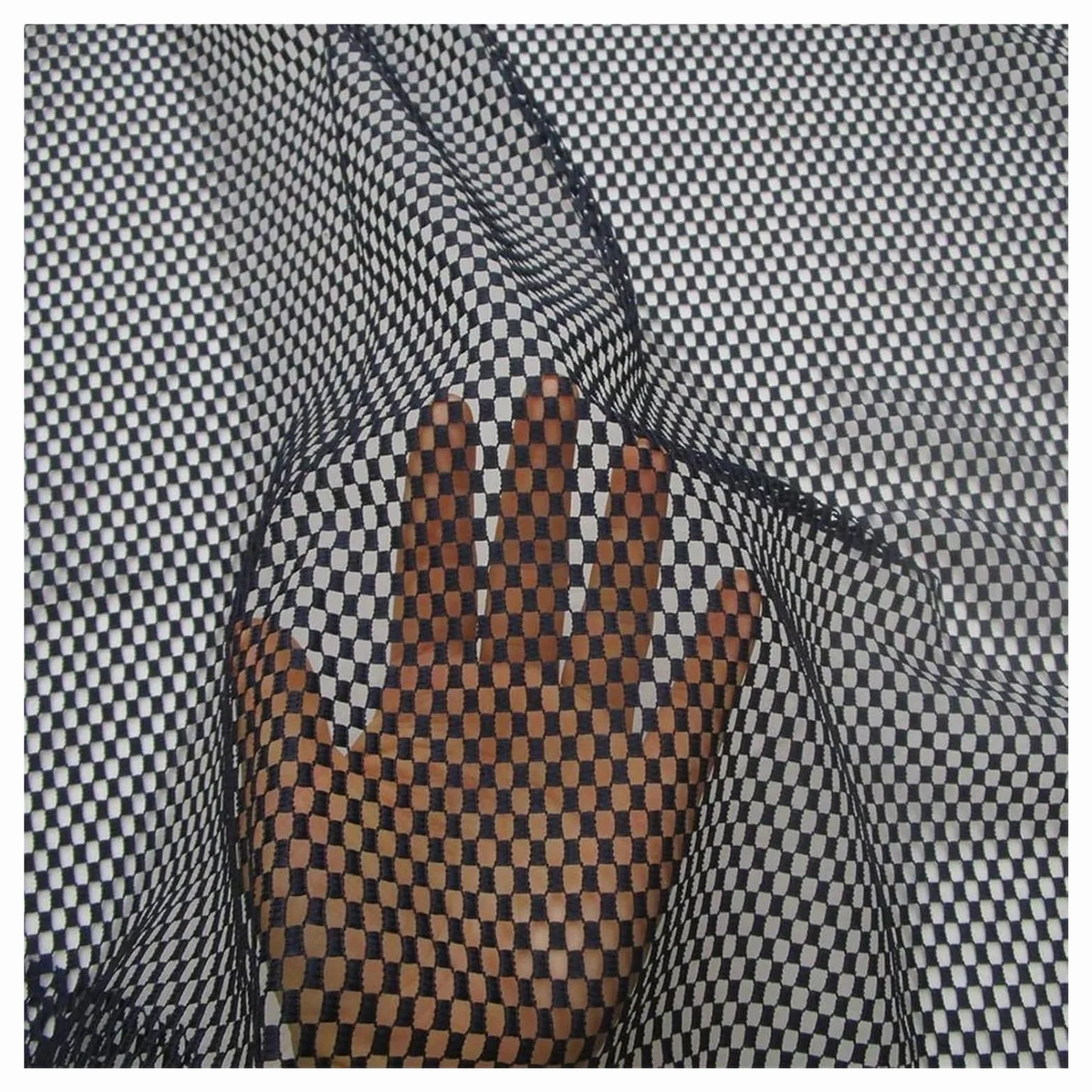 Tejido de malla para costura, Tela de malla bordada inelástica poliéster, multicolor, 90 cm x 145, for falda vestir(White,90cmx145cm)