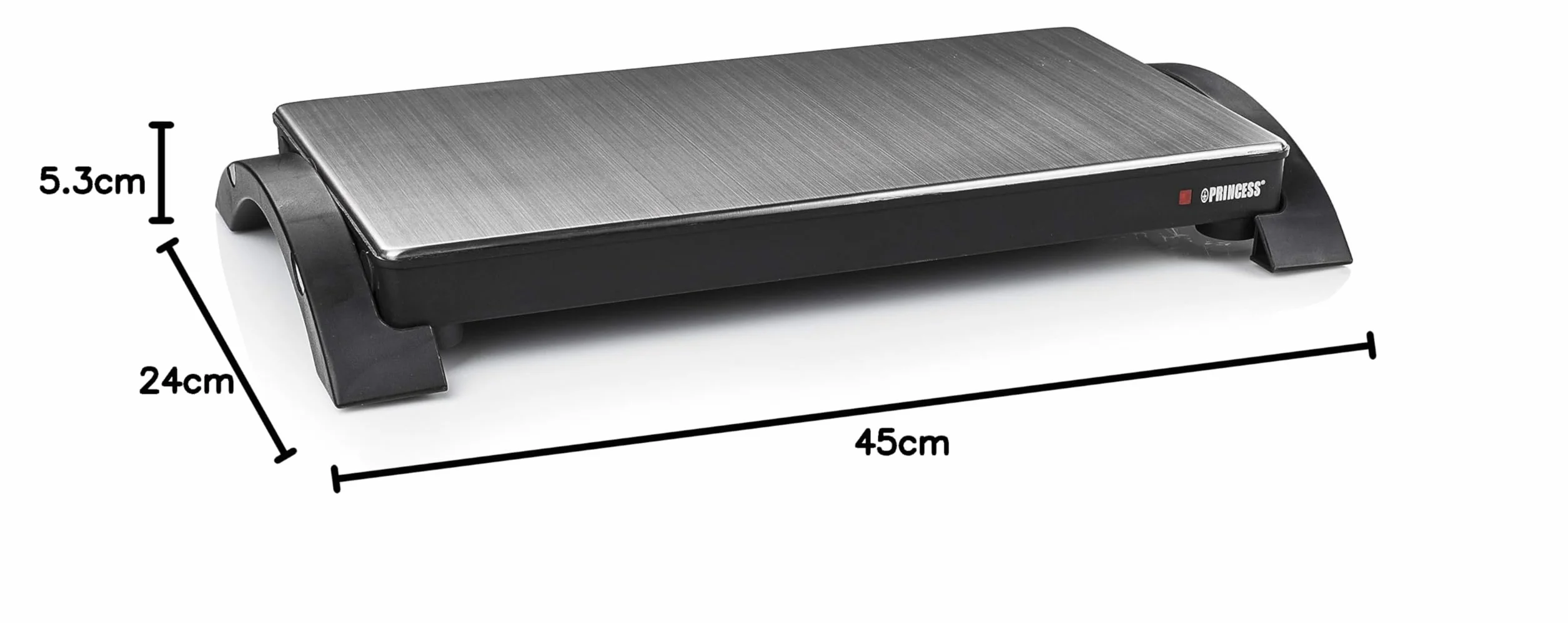 Princess 312295 Warming Tray – Bandeja Caliente, se Puede Utilizar sin Cables, se Calienta Rápido