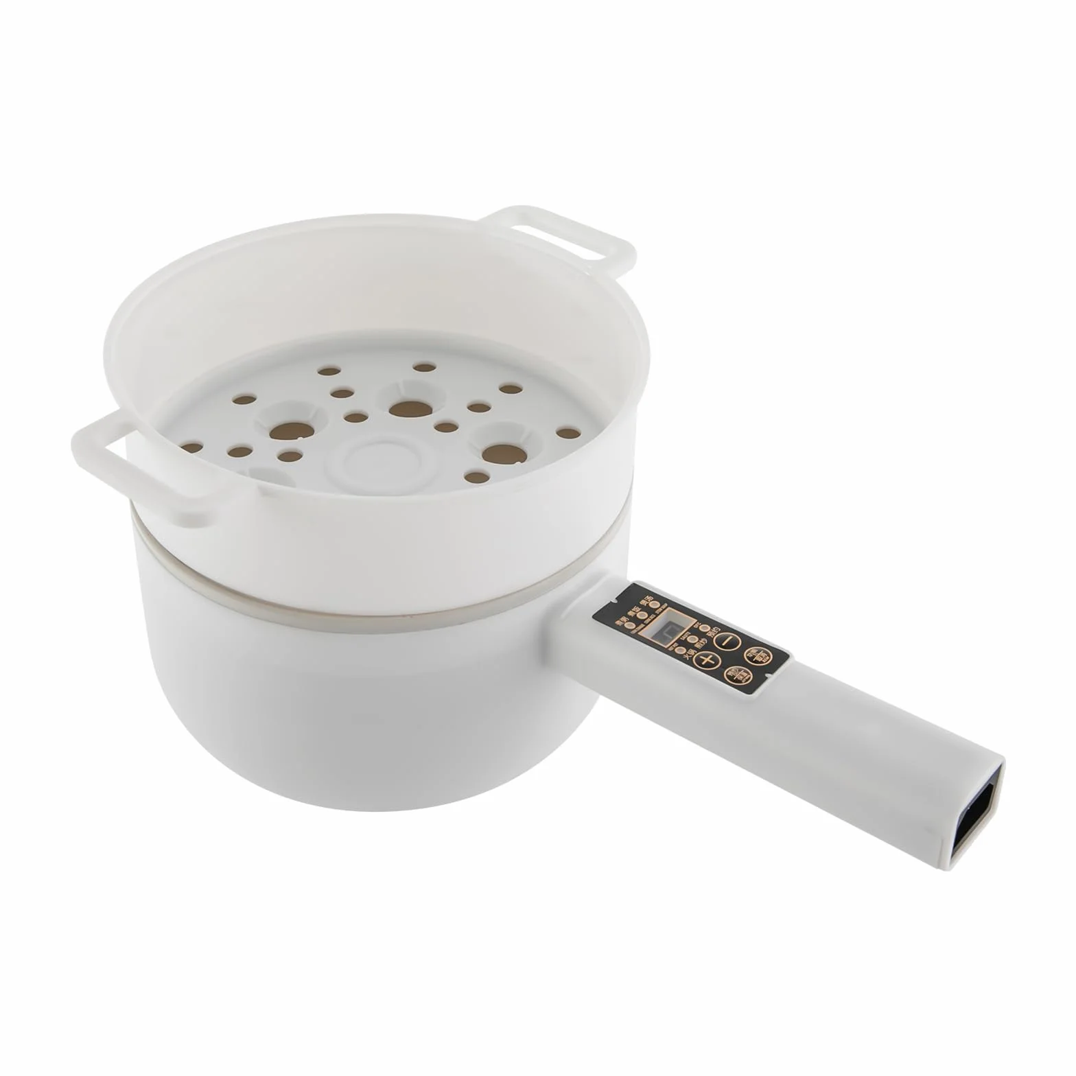 Sartén eléctrica 220 V 1,6 L antiadherente multi-cocina con vaporizador y tapa