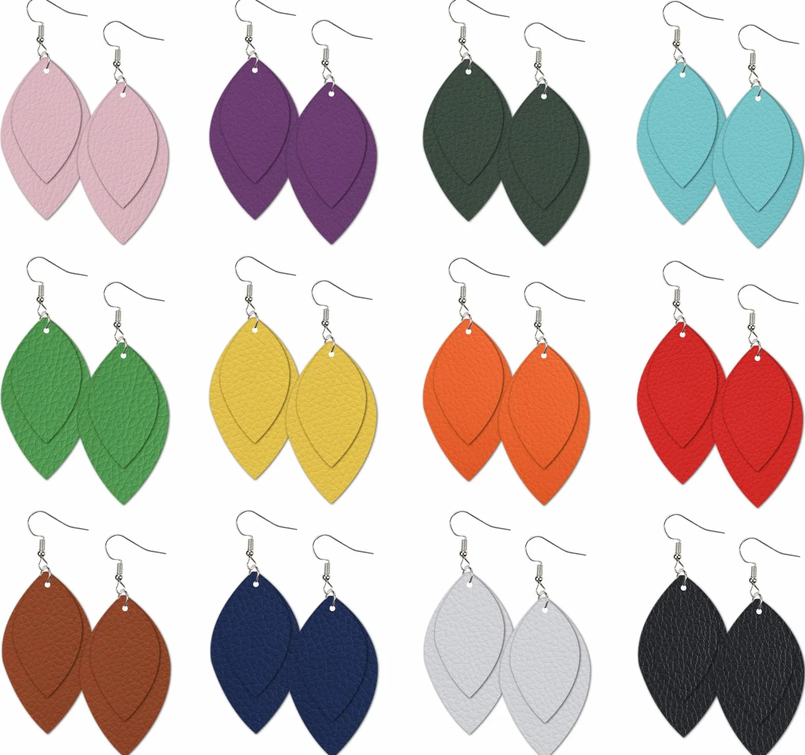 Picheng Hojas de piel sintética de color sólido con textura de lichi, 35 x 135 cm, rollo de piel sintética suave, muy adecuado para hacer manualidades, aretes de cuero, lazos, proyectos de costura