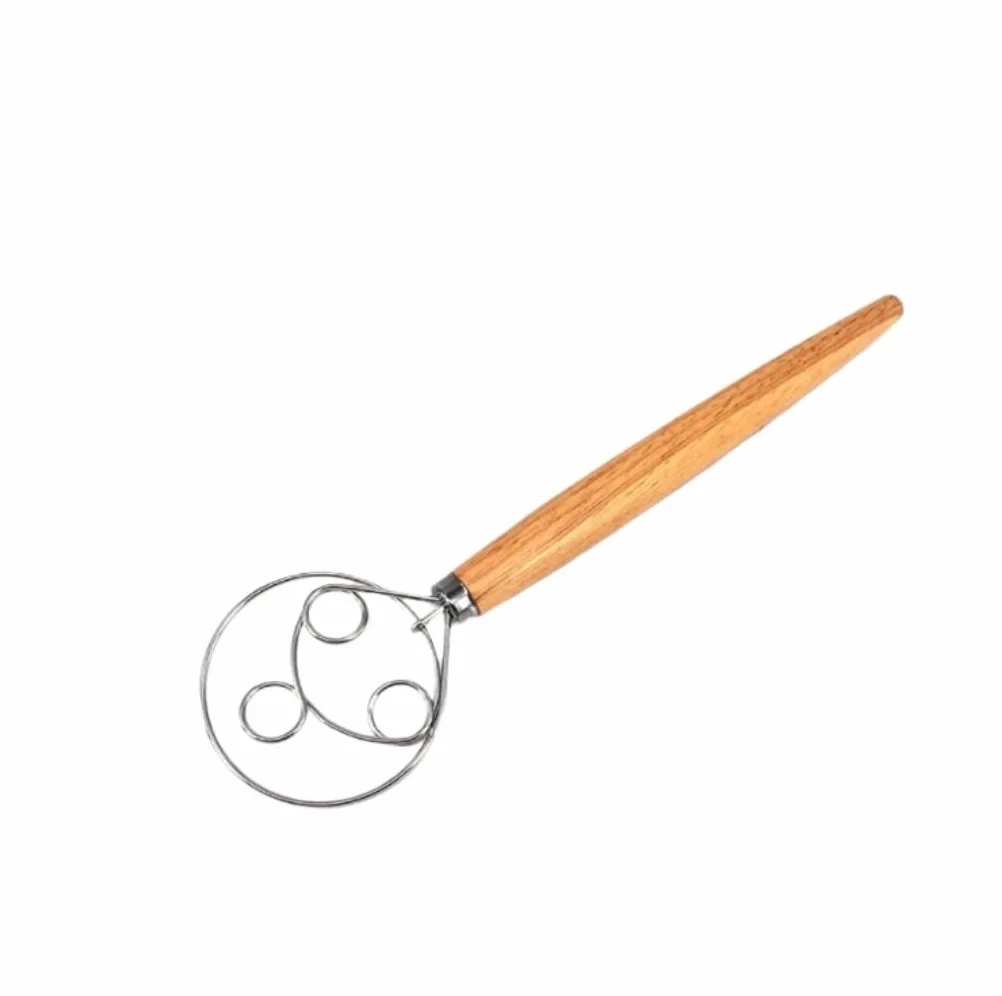 Batidor Varillas Cocina Mezclador Manual con Mango De Madera De Acero Inoxidable For Pan Y Masa, Herramientas For Mezclar Y Hornear En La Cocina Barillas Batir Batidor De Huevo
