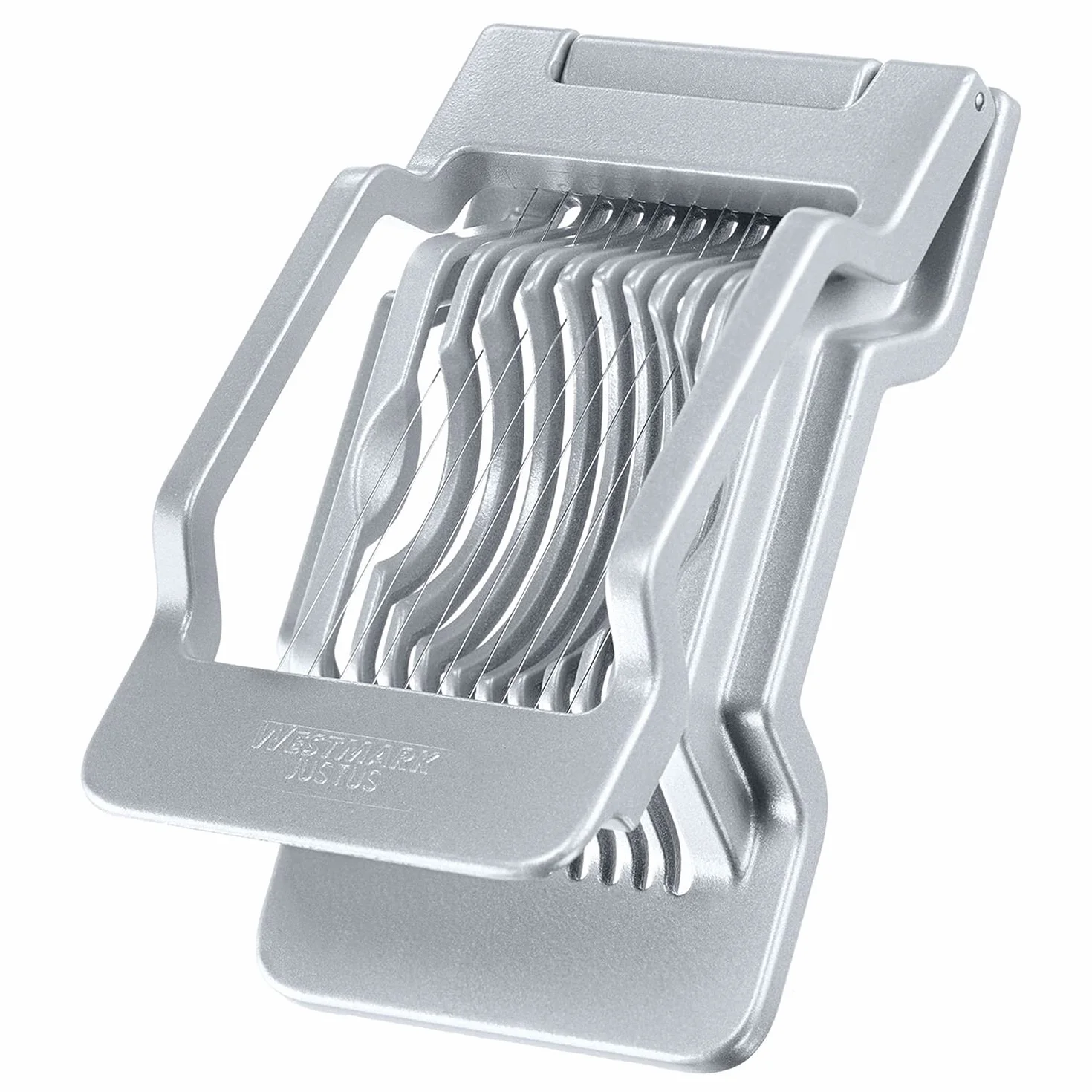 Westmark Cortador de huevos de acero inoxidable, aluminio, gris