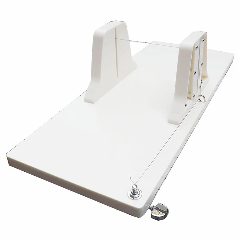 Cortador de jabón ajustable con escala, máquina de corte de jabón casera, cortador de jabón de un solo alambre para jabón, queso, mantequilla, pan, pastel