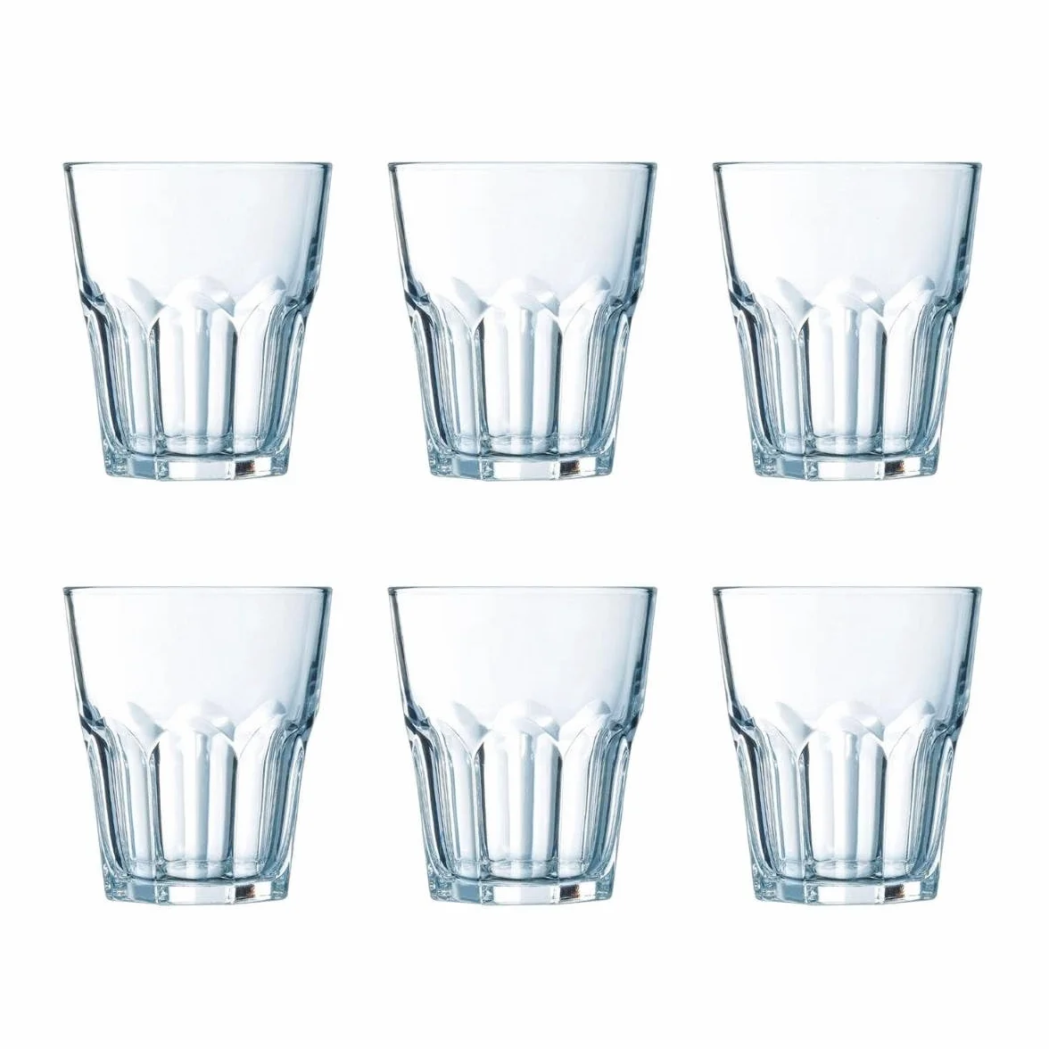 Luminarc New America Set 6 Vaso Bajo Vidrio Eco 30cl