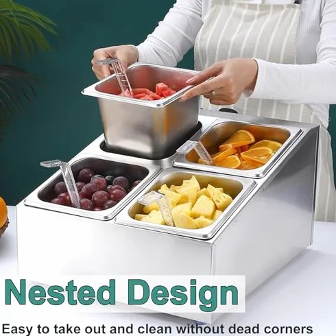 Dispensador de condimentos con tarro y tapas para salsa de condimentos, organizador de estación de cobertura de alimentos, soporte para especias de encimera, solución de almacenamiento de cocina