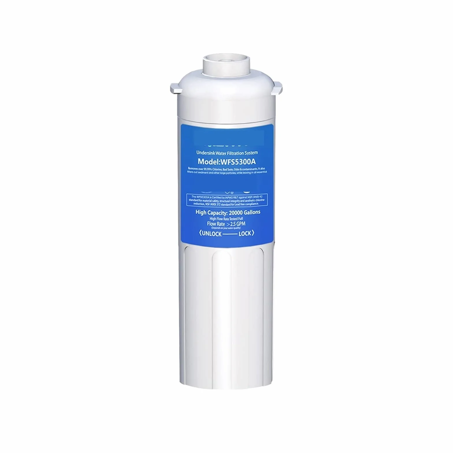 Filtro de agua repuesto for debajo del fregadero, filtración potable con conexión directa mostrador para toda la Casa(1x Replace Filter)