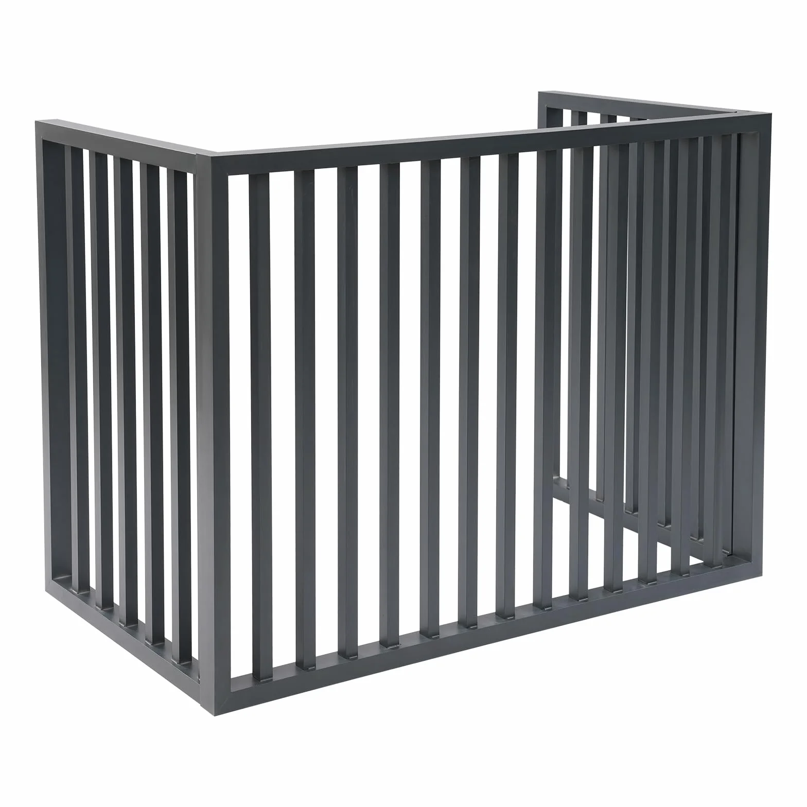 Valla de aire acondicionado, cubierta protectora de aleación de aluminio para aire acondicionado exterior, protección visual, cubierta 100 x 50 x 70 cm