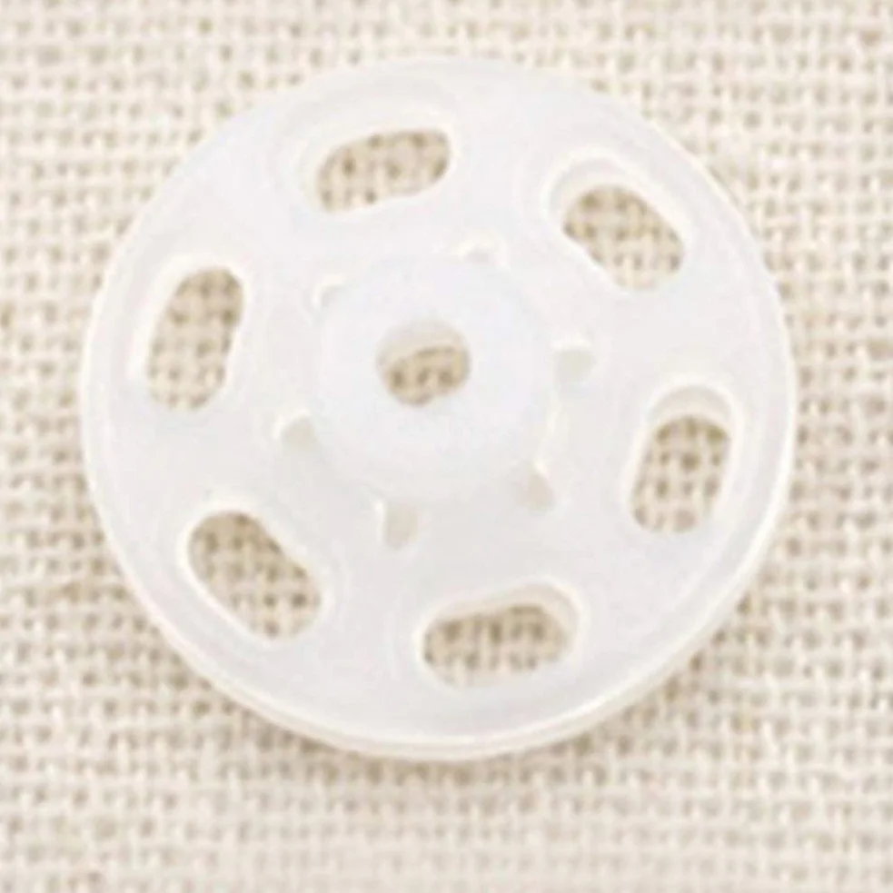 Broches de botón a presión SujetadorSuministros de costura, broches for coser, 1000 piezas de sujetadores a presión de plástico Botones de presión invisibles Botones for costura artesanal Blanco 15 mm