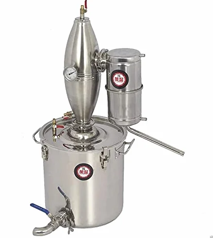 Kit de destilador de alcohol inoxidable para elaborar vino (30 L)