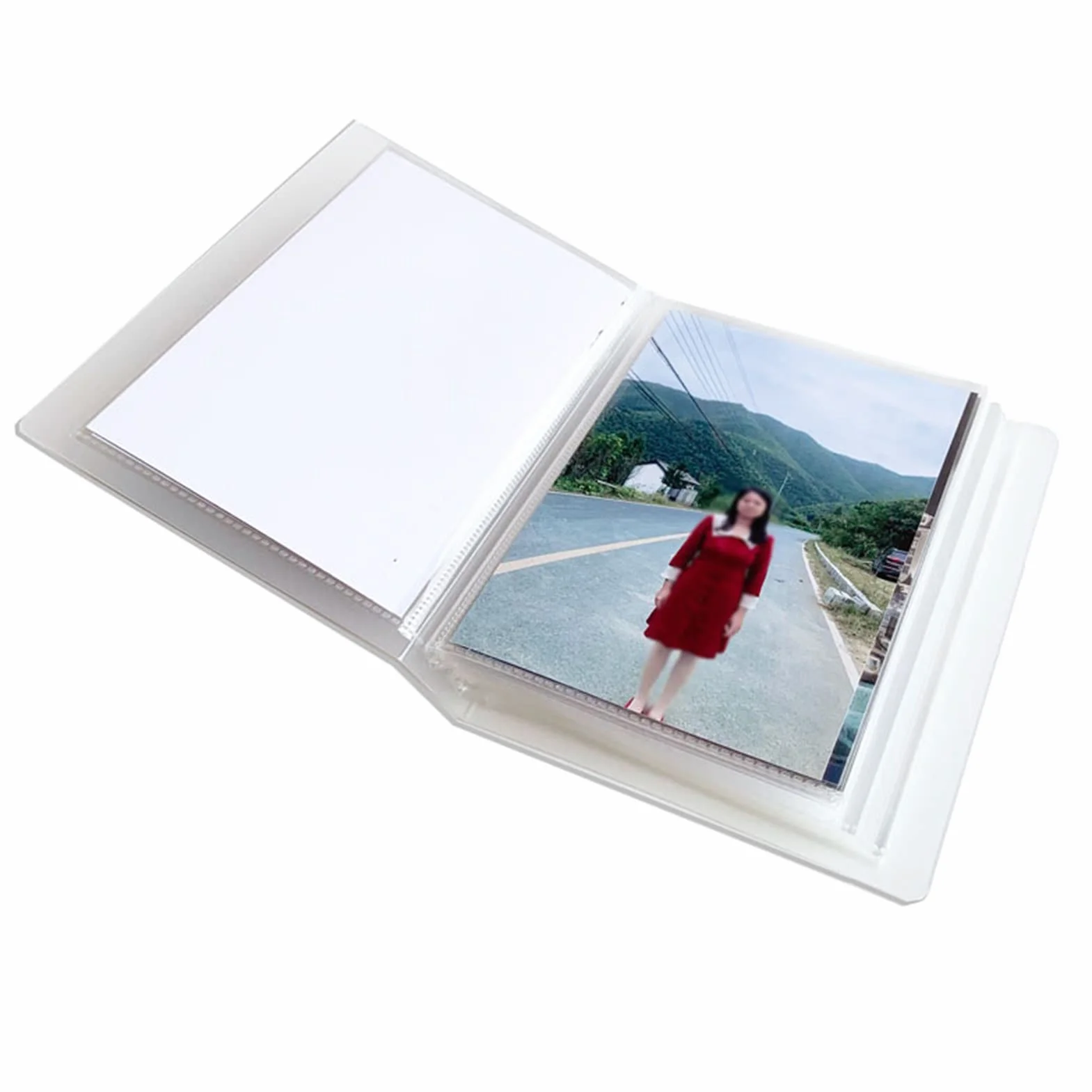 Bodas, Viajes, álbum de Recortes de Fotos de bebés 40 páginas, Transparentes por Ambos Lados, Pueden Contener 80 Fotos, for Aniversario de Bodas Familiar(5 Inches)