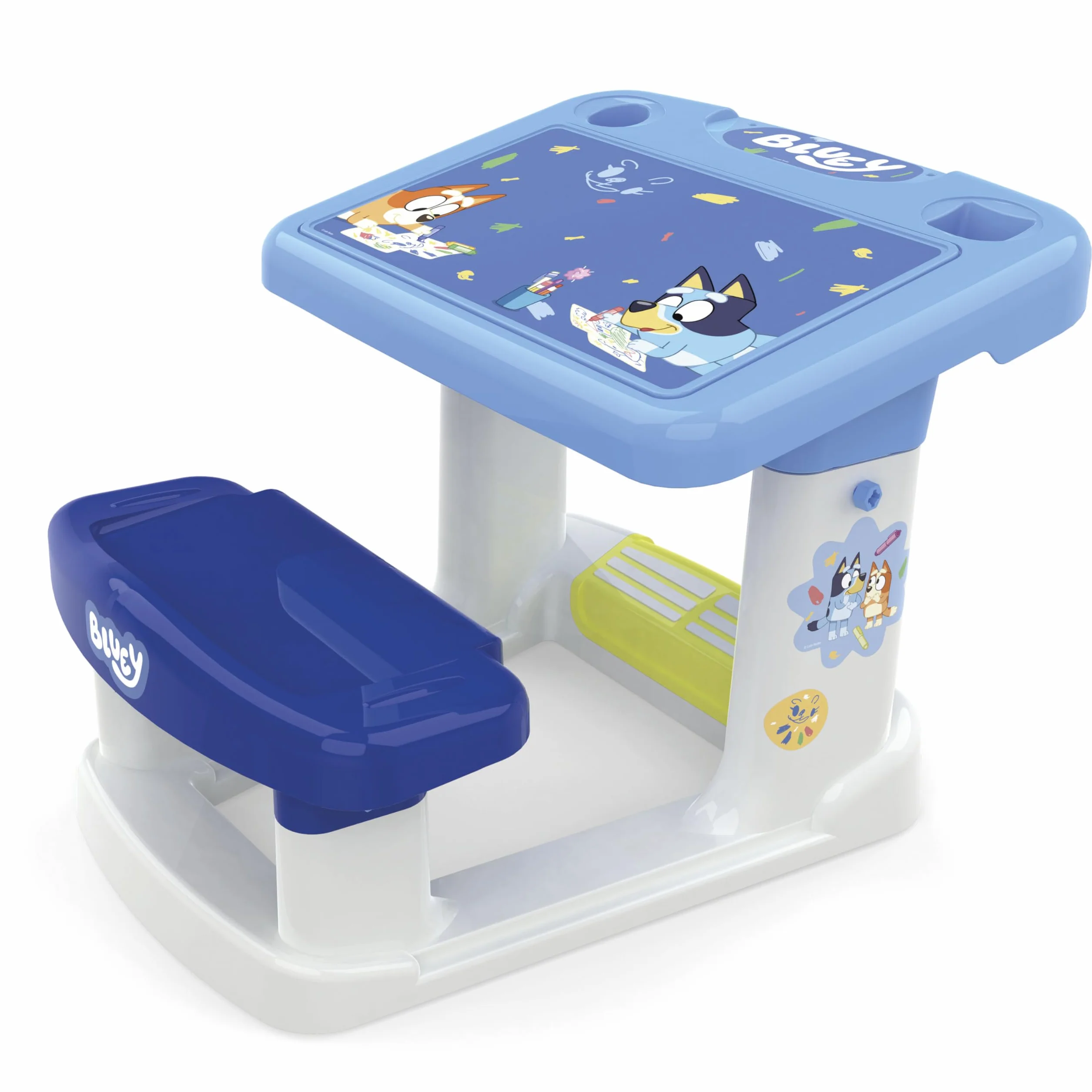 Pupitre Bluey Escritorio Infantil Ergonómico con Personajes de Bluey a Partir de 24 Meses