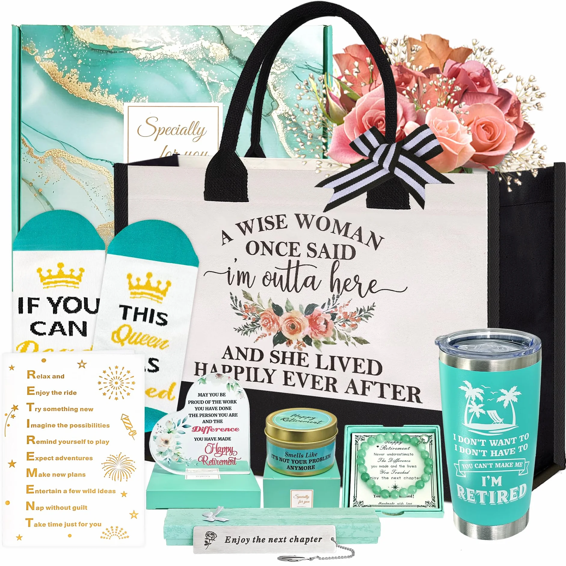 Regalos de jubilación para mujeres 2025, el mejor regalo de jubilación feliz para mujeres, compañeras de trabajo, maestras, enfermeras, jefes, amigas, mamá, abuela, jubiladas, regalo divertido de