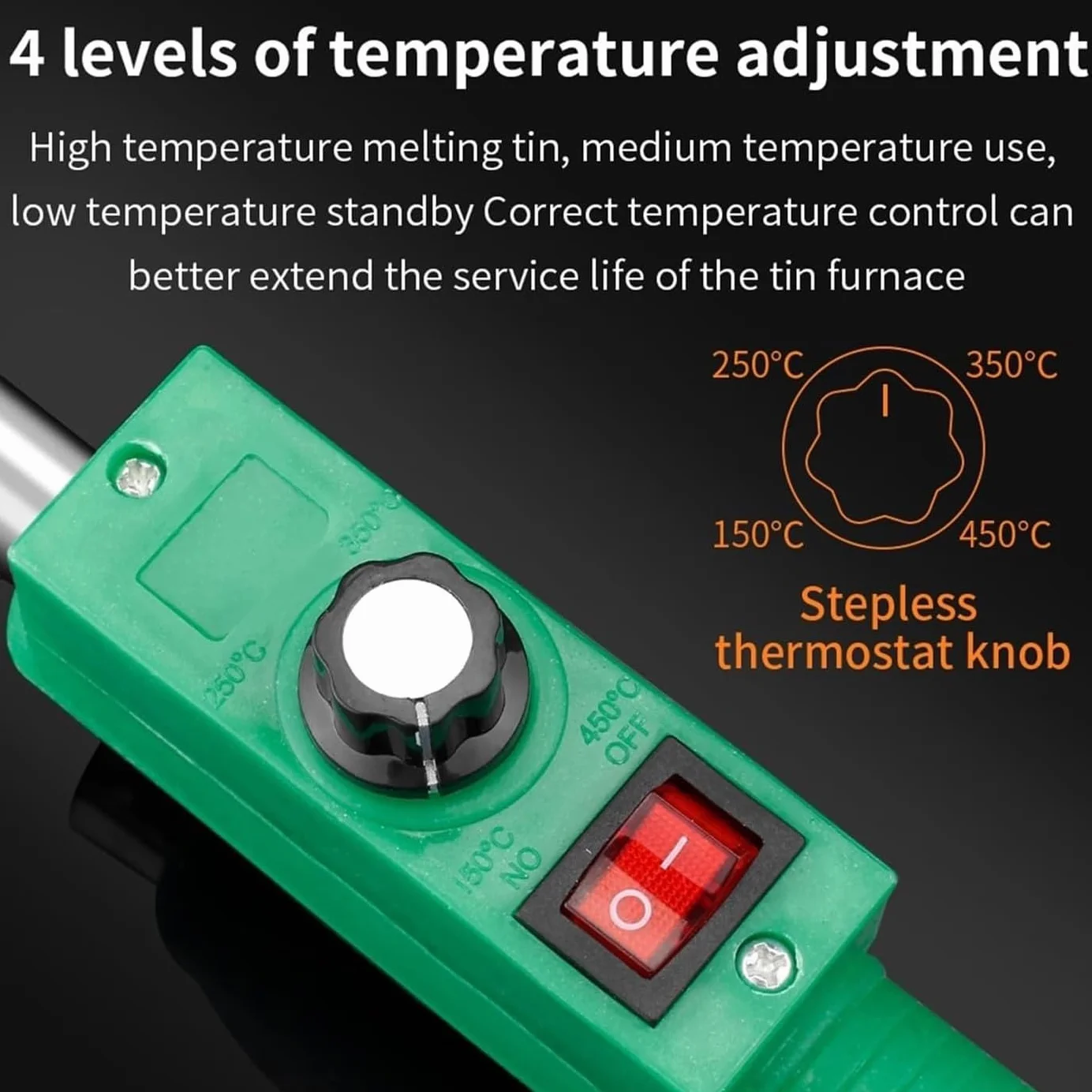 Olla de fusión eléctrica 420W, horno de soldadura 1100g, crisol para pesca y metal