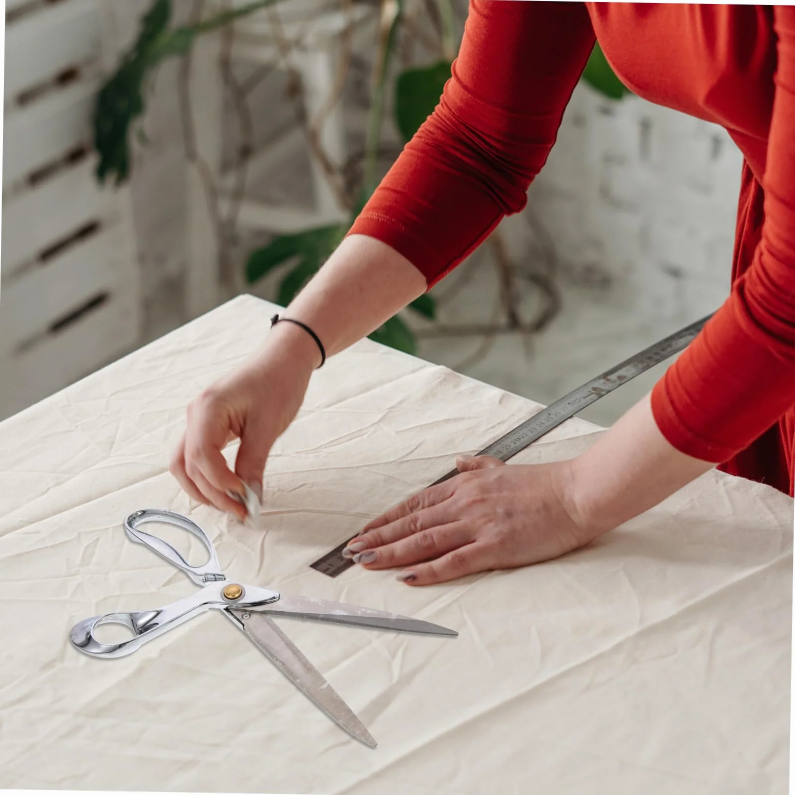 Tijeras De Sastre De Acero Inoxidable Manualidades y Bordado Cortes Precisos y Detalles Delicados Tijeras Ligeras y Duraderas Para Hogar y Costura
