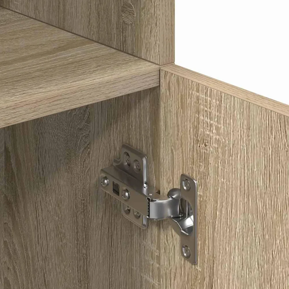 vidaXL Mueble de Cocina Madera ingeniería Roble Sonoma 57x41,5x131,5cm, aparador de Cocina, Armario de almacenaje de Cocina, aparador de almacenaje de Cocina