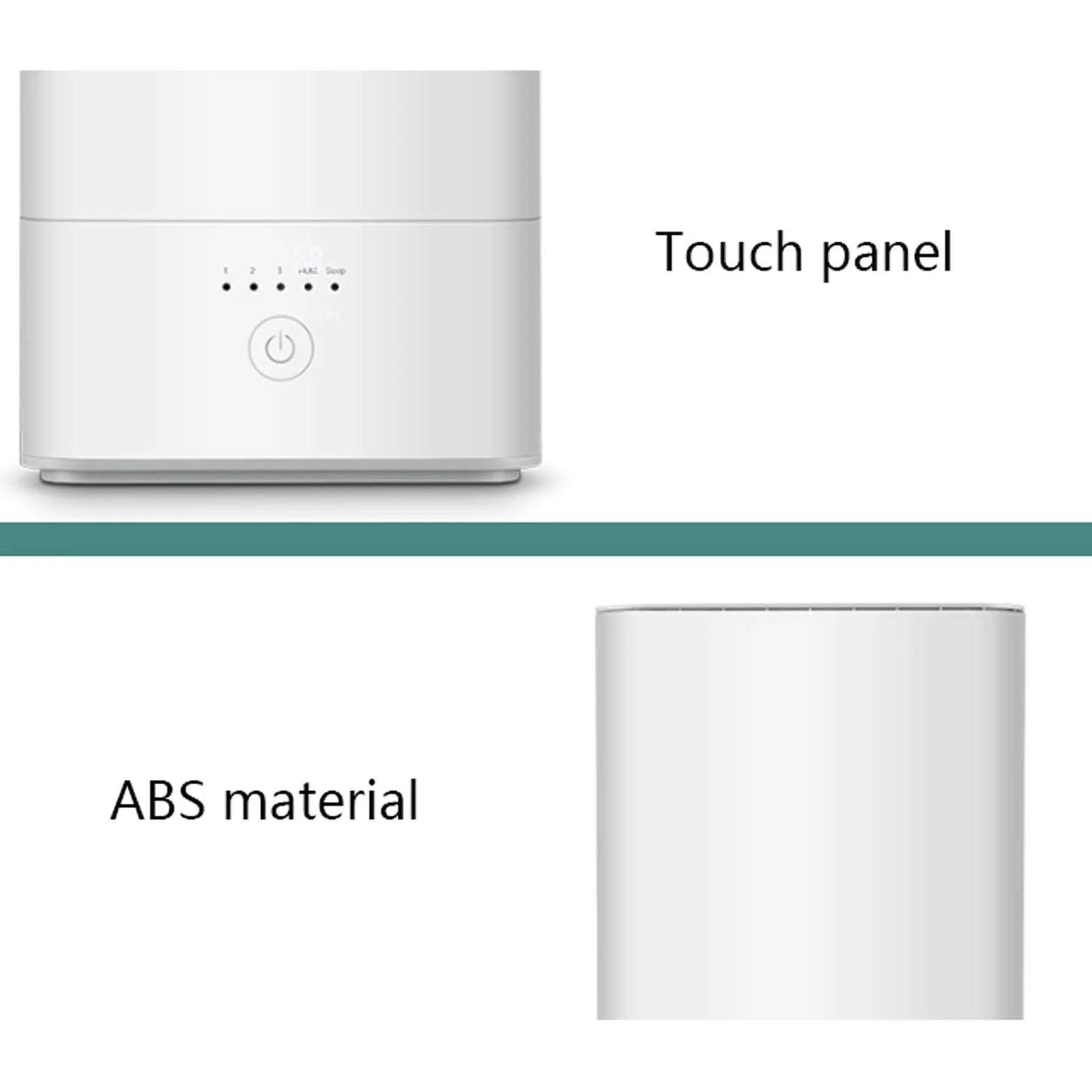Humidificadores para dormitorio Humidificadores de llenado superior, humidificador de aire silencioso de 36 dB, humedad constante inteligente y apagado automático sin agua, humidificador con niebla fr