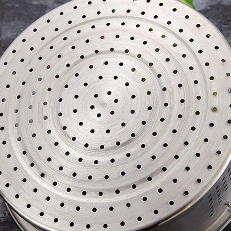 Cesta de acero inoxidable con soporte para vapor, juego de separación