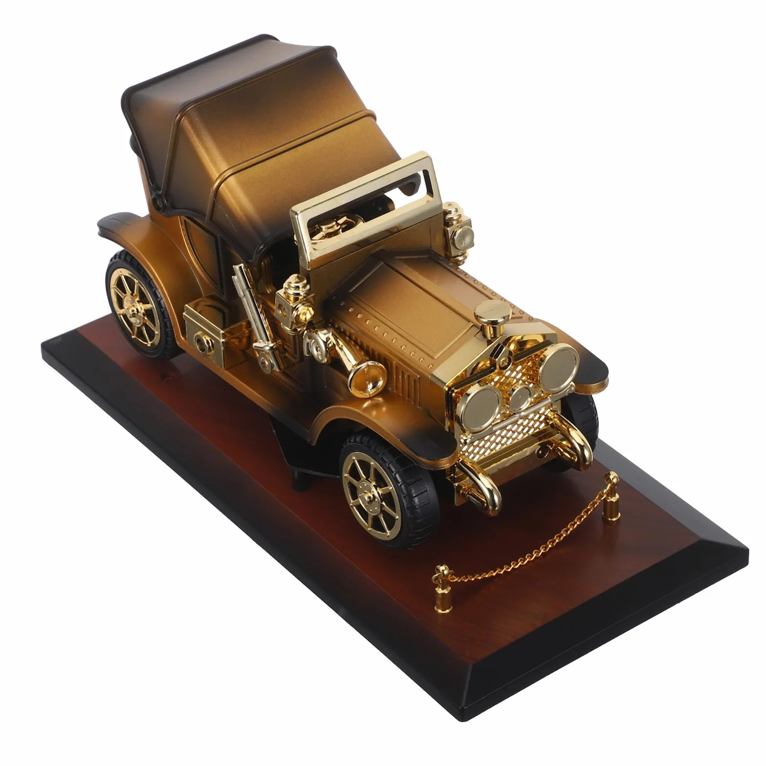 Caja de Música Retro de Coche Vintage con Base Decoración Musical Coleccionable para Hogar Melodía Clásica Continua y Modelo de Automóvil Decorativo para Obsequio Especial