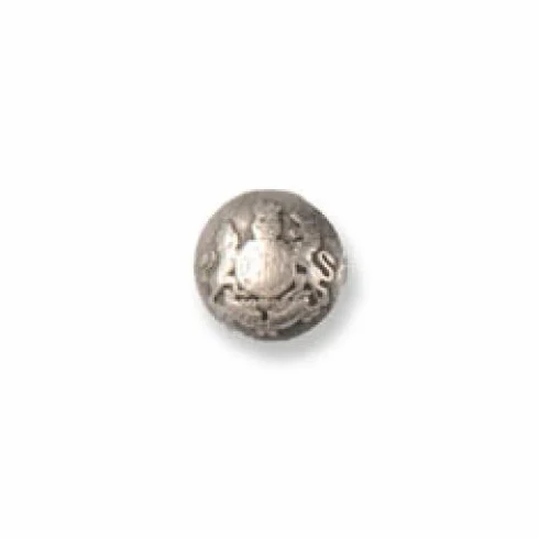 Impex - Botones de metal estilo militar, color plateado