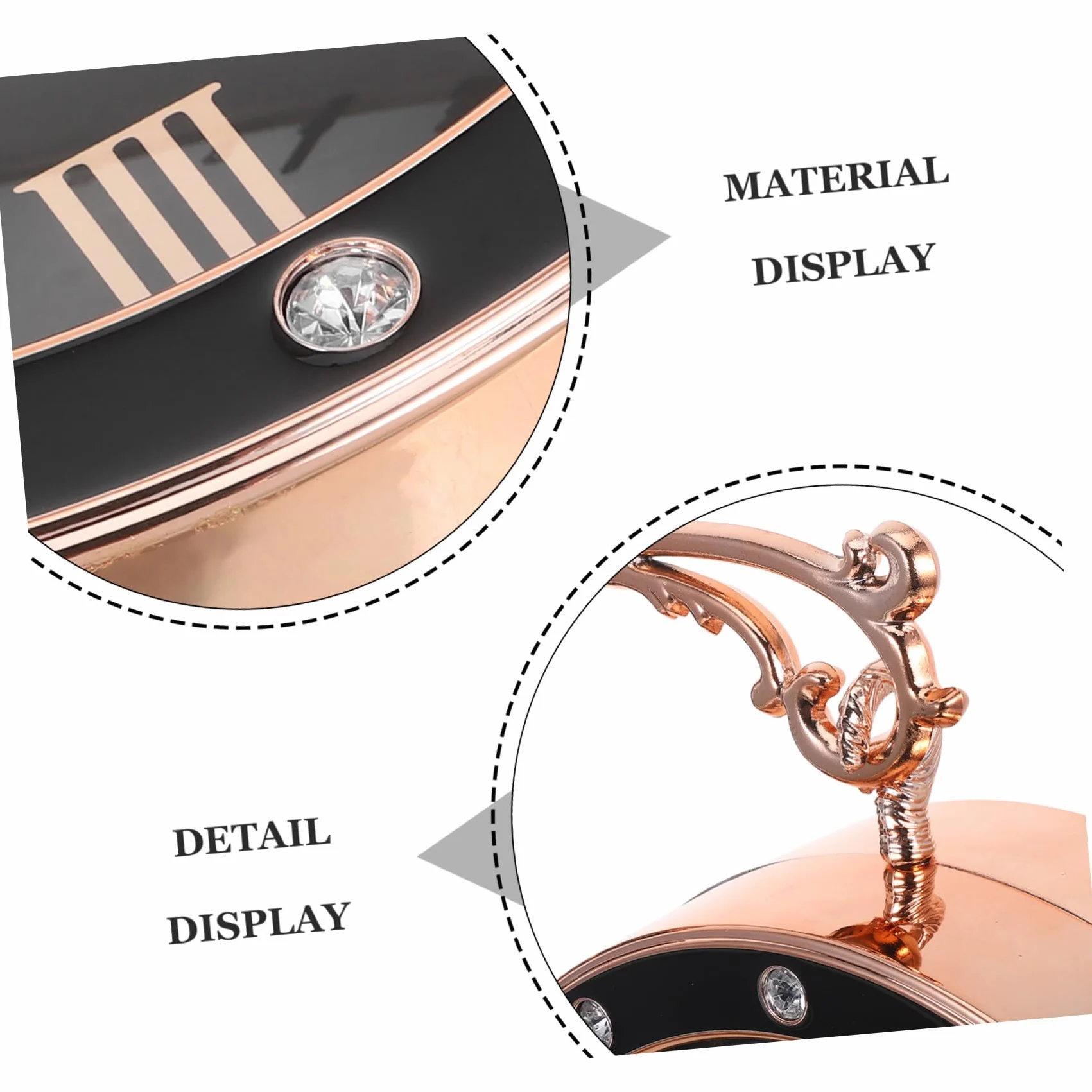 DOITOOL Reloj de Pared Grande Doble Cara Silencioso Estilo Europeo para Interior y Exterior Decoración para Salón Oficina y Porche Negro