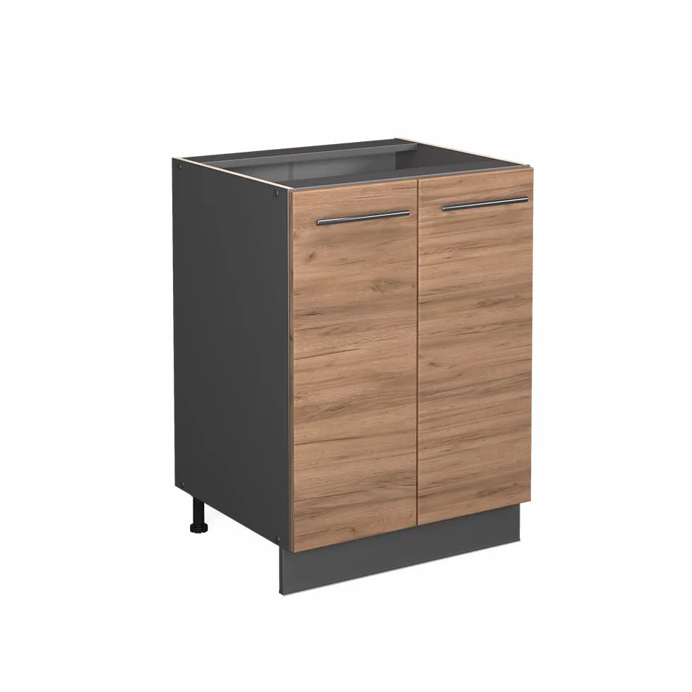 Vicco Mueble bajo de Cocina Fame-Line, Roble Dorado, 60 cm sin encimera, para Combinar con Otros módulos de la Serie Fame-Line
