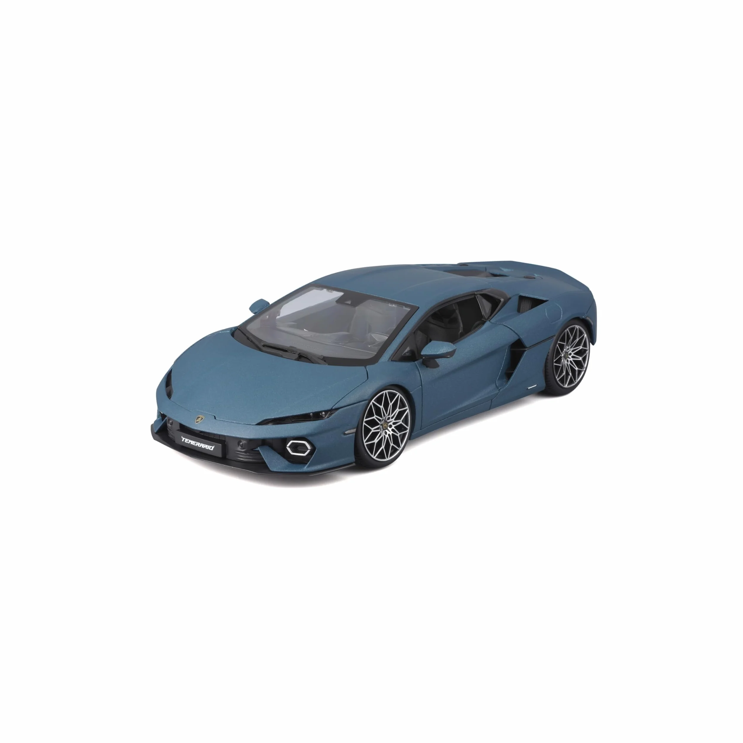 Bburago - Lamborghini Temerario, Coche Diecast a Escala 1:18, Réplica Detallada del Primer Superdeportivo Lamborghini, 4 Aperturas, Licencia Oficial, Edad Recomendada 3+ Años