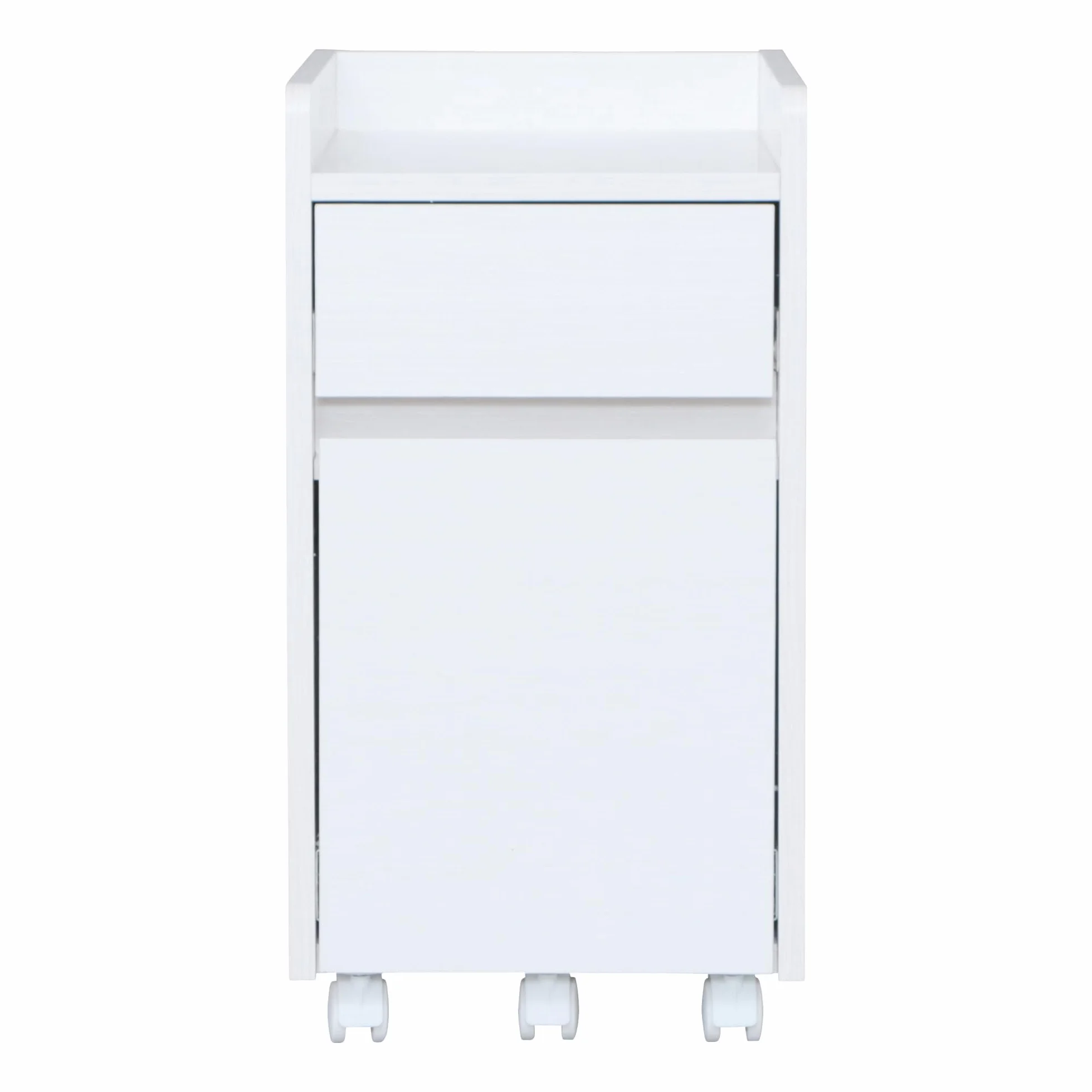 Iris Ohyama, Mueble de almacenaje/Mueble con repisa/Escritorio con repisas y Ruedas/Mueble Escritorio, Diseño, Oficina, Estudio - Chest of Drawer - FDK-3059 - Roble Blanco